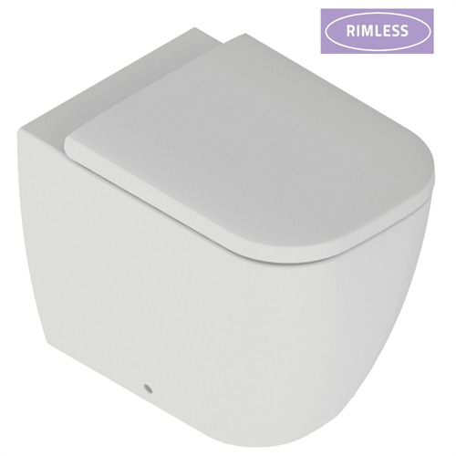 Tima Rimless Back-to-Wall Pan & Soft Close Seat