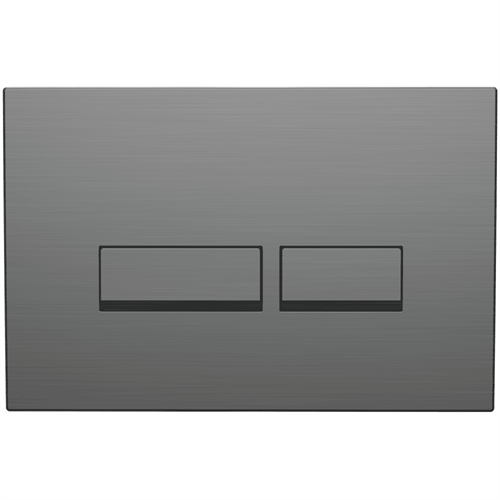 Nevada Square Push-Button & Plate - Gunmetal Grey (For Ascent Pneumatic Cistern & Frames)