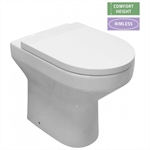 Evora Tall Rimless Back-to-Wall Pan & Soft Close Seat