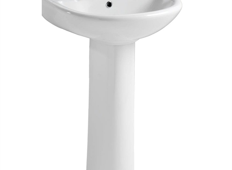 Ebony 530 x 450mm Basin & Pedestal