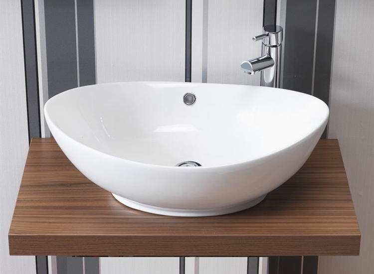 Helena 585 x 385mm Round Vanity Basin