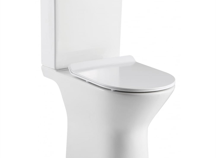 Venice Rimless Open Sided WC including Soft Close Seat