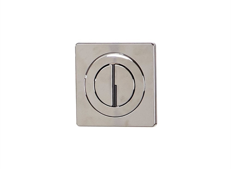 Chrome Push-Button Back Plate (For Genesis Concealed Cistern)