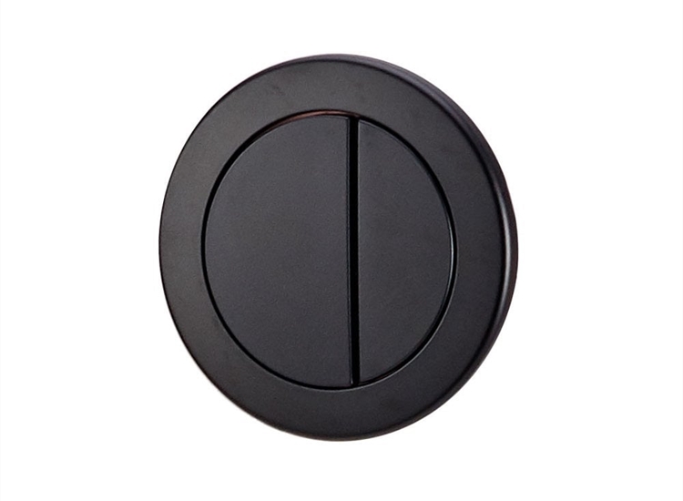 Ascent Round Push-Button - Matt Black (For Ascent Pneumatic Cistern)