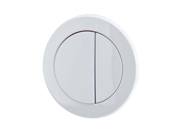 Ascent Round Push-Button - White (For Ascent Pneumatic Cistern)