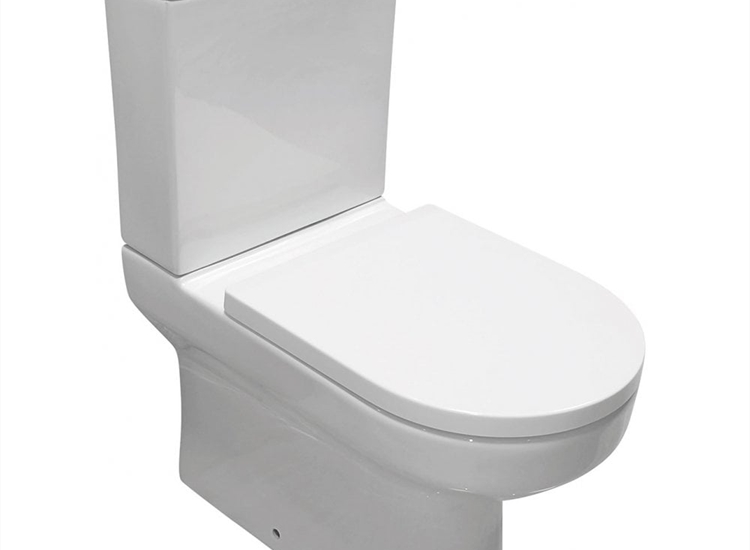 Evora Rimless Closed Sided WC including Soft Close Seat