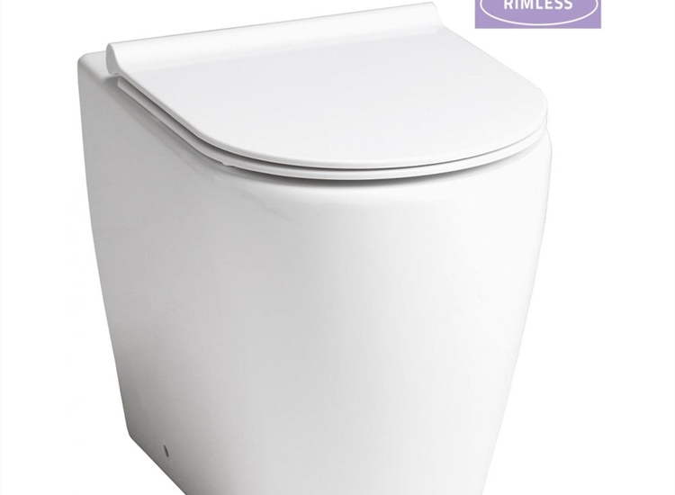 Roma Rimless Comfort Back-to-Wall Pan & Soft Close Seat