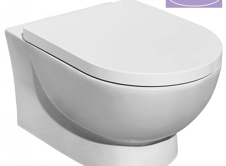 Estoril Rimless Wall-Hung Pan & Soft Close Seat