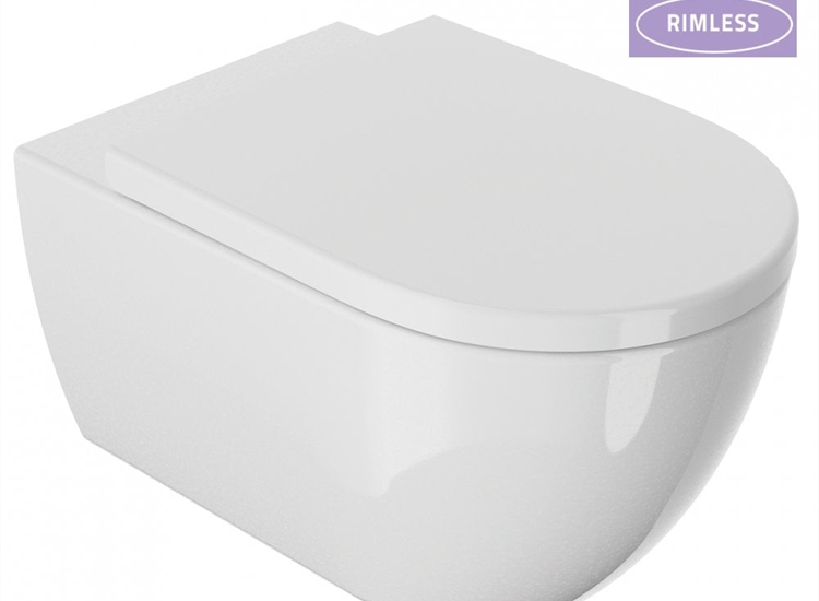 Naxos Rimless Wall-Hung Pan & Soft Close Seat