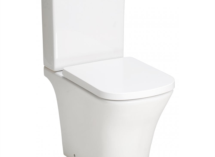 Toronto Rimless Close Coupled WC with Tornado Flush, including Soft Close Seat