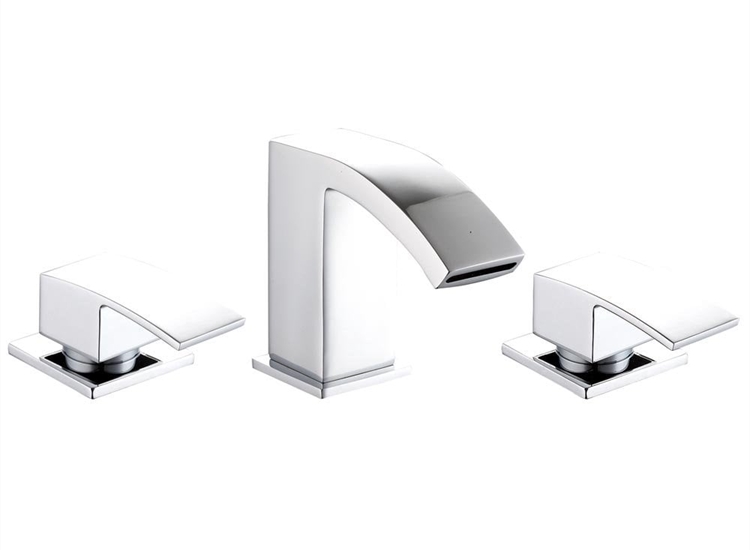 Grosvenor 3 Tap Hole Basin OR Bath Filler with Open Waterfall Spout