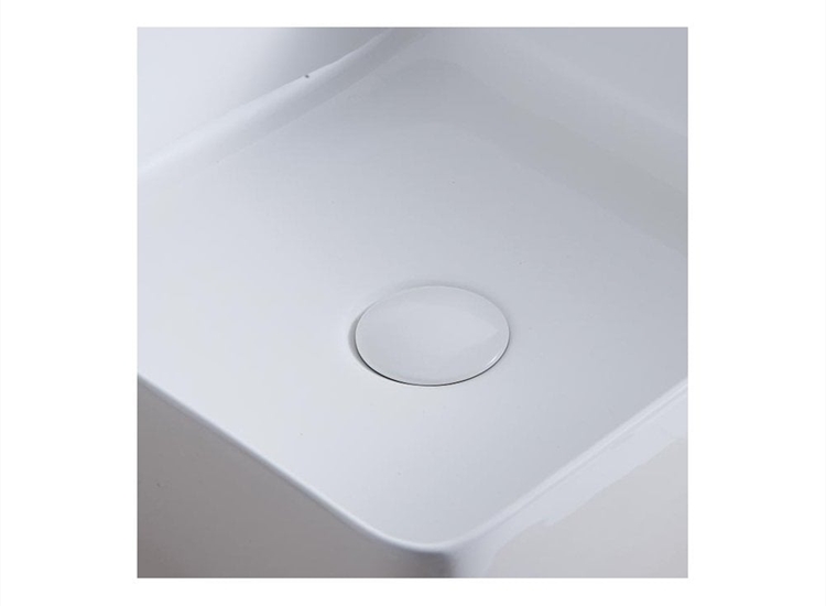 QX White Ceramic Click-Clack Basin Waste