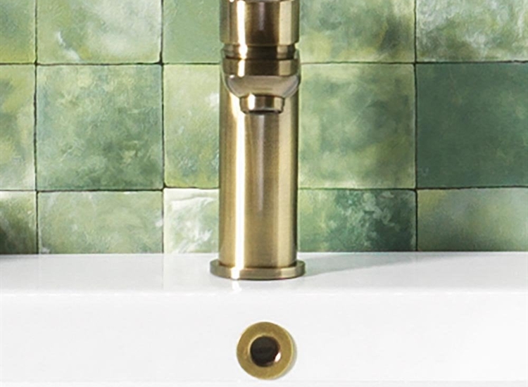 Brushed Brass Basin Overflow Ring