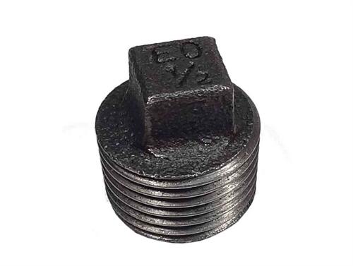 1" Black Iron Plug