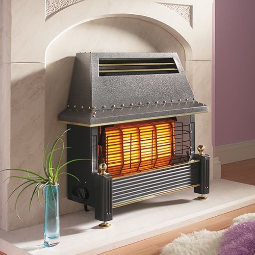 Flavel Regent Electronic Ignition Gas Fire Black-	FRGCN0EN/FRGCP0EN