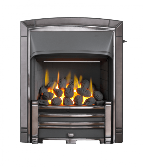 Valor Masquerade Slimline Conventional Inset Fire Black/Nickel (vc) - 0595331