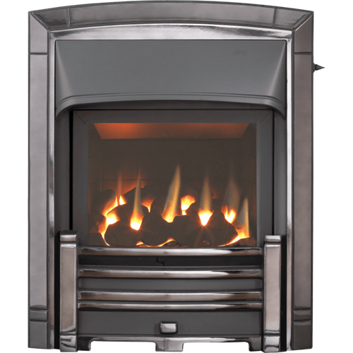 Valor Masquerade Slimline Homeflame Inset Fire Black/Nickel ( vc) - 0596393