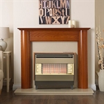 Robinson Willey Firegem Visa HighLine Deluxe Gas Fire Teak-A86013