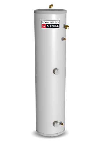 Gledhill Stainless Lite Plus Slimline Unvented Direct Cylinder 60 Litre 