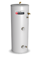 Gledhill Stainless Lite Plus 120L Direct Unvented Cylinder Stainless Steel - PLUDR120