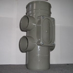 110MM ACCESS PIPE - SINGLE SOCKET (SOLVENT GREY)