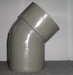 110MM BEND - SOCKET/SPIGOT - 135 DEGREE (SOLVENT GREY)