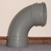 110MM BEND - DOUBLE SOCKET - 92 1/2 DEGREE (SOLVENT GREY)