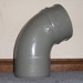 110MM BEND - SOCKET/SPIGOT - 112 1/2 DEGREE (SOLVENT GREY)