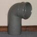 110MM BEND - SOCKET/SPIGOT - 90 DEGREE CLOSE COUPLE (SOLVENT GREY)