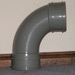 82MM BEND - DOUBLE SOCKET - 92 1/2 DEGREE (SOLVENT GREY)