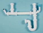 Polypipe One And A Half Undersink Kit (Double Hose Connection)