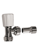 OPRV OPTIMA 15mm Angled Radiator Valve LSWH