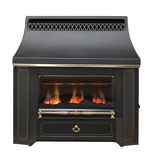 Valor Black Beauty Slimline Outset Oxysafe 2 Gas Fire-	0534101